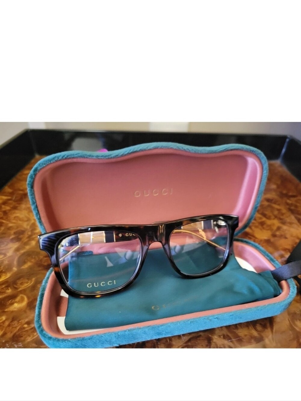 GUCCI Havana Eyeglasses Frame 0604O 002 - MADE IN JAPAN 53-20-145 T0WF189440